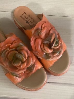 Women’s Spring Step L’Artiste flower sandals sz38 new